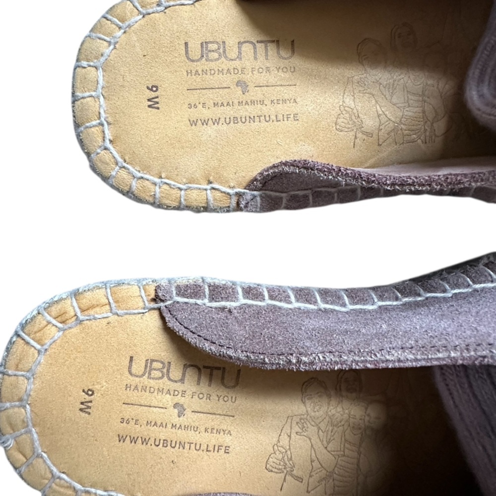 Ubuntu Life Lamu Dusty Rose Suede Mules - Picture 10 of 12